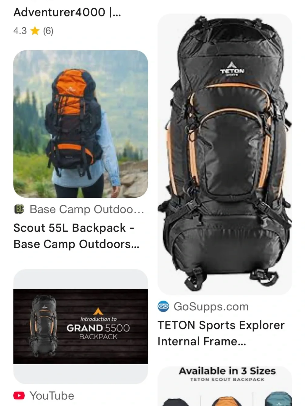 Teton Grand 5500 Hiking Backpack